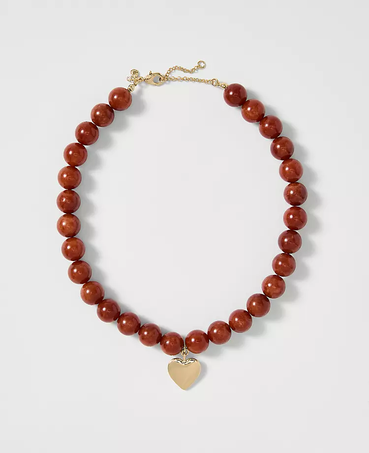 19017-Stone-Heart-Pendant-Necklace-1.webp Stone Heart Pendant Necklace