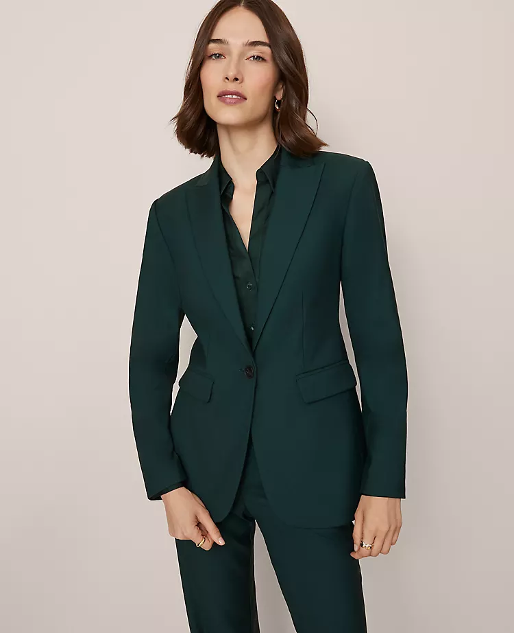 Petite Fitted Long Blazer