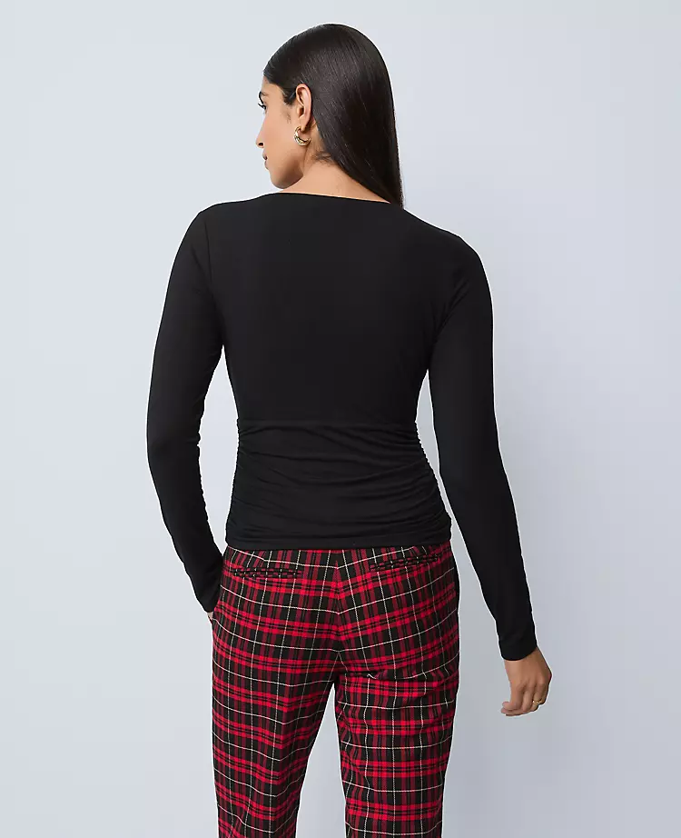 19094-Gathered-V-Neck-Top-2.webp Gathered V-Neck Top