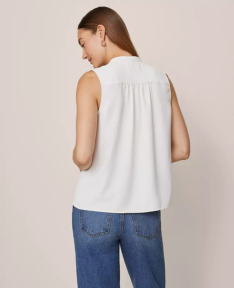 19122-Petite-Ruffle-Sleeveless-Blouse-2.webp Petite Ruffle Sleeveless Blouse