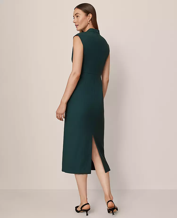 Split Neck Sheath Dress