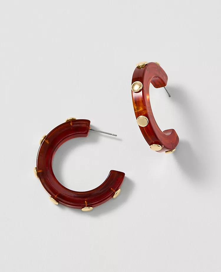 Studded Hoop Earrings