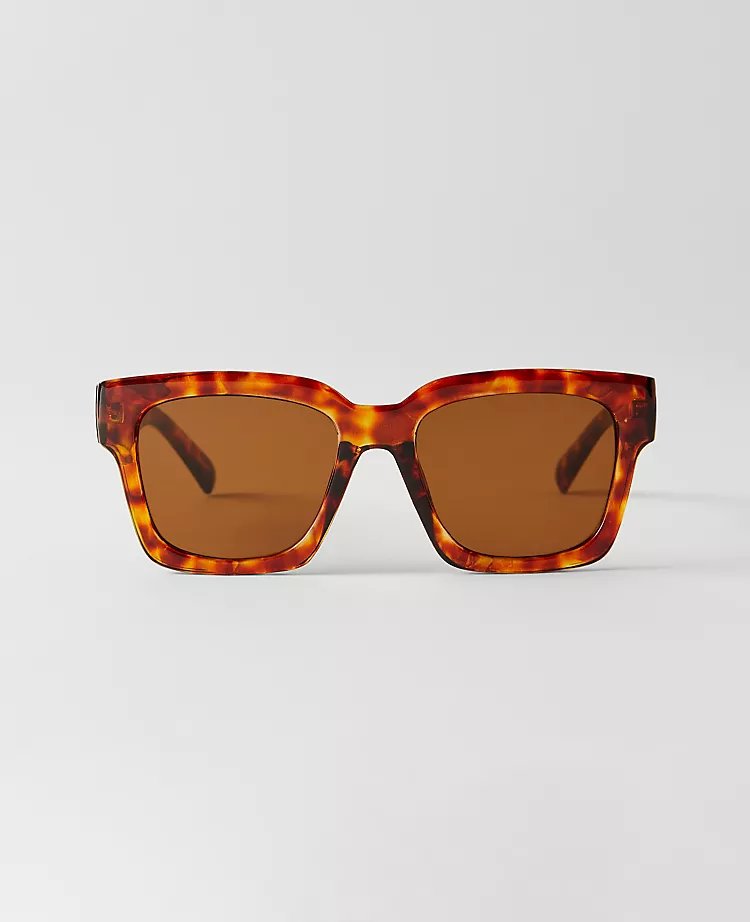 Oversized Curved Square Sunglasses
