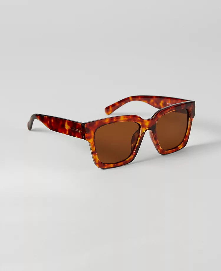 Oversized Curved Square Sunglasses