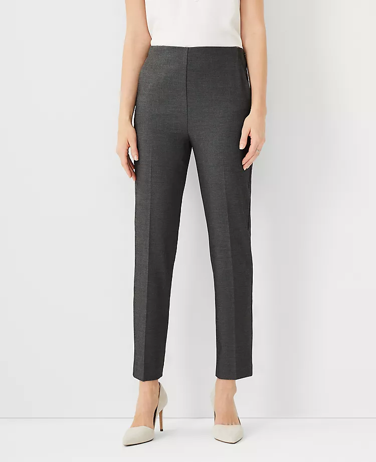 The Side Zip Ankle Pant in Bi-Stretch