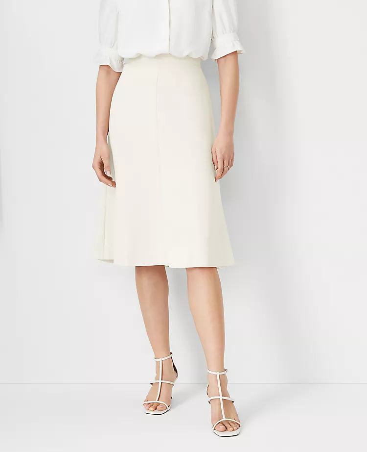The Flare Skirt in Fluid Crepe