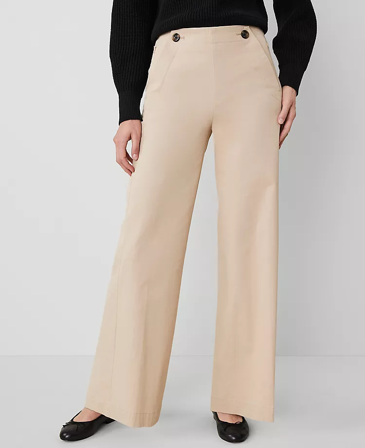 Weekend Collection Wide-Leg Sailor Pant