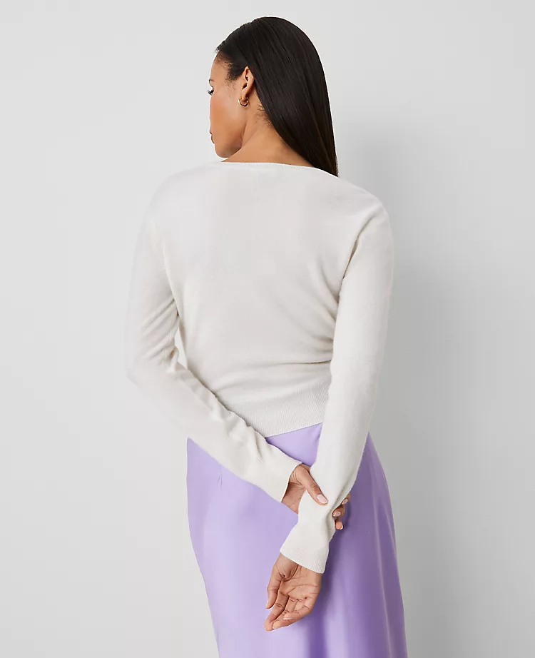 Cashmere Tie-Waist Sweater