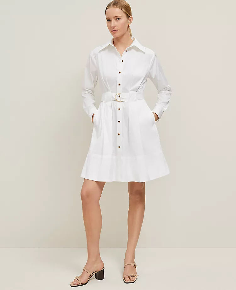 Flare Pocket Shirtdress