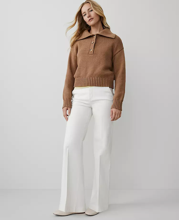Petite Weekend Collection Trouser in Sateen