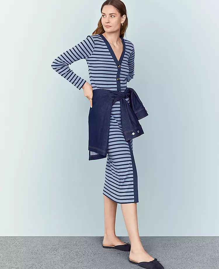 Weekend Collection Stripe Column Midi Dress