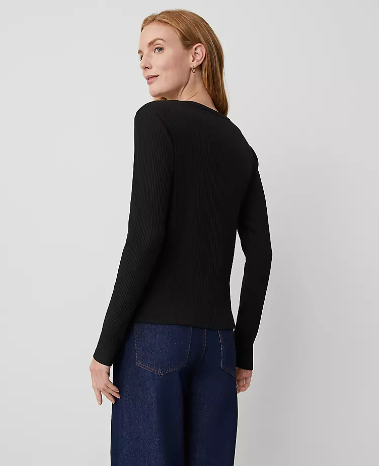 Weekend Collection Long Sleeve Crew Neck Top