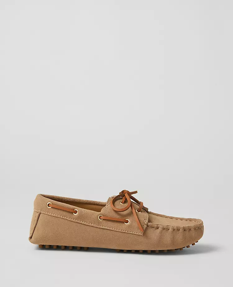 Weekend Collection Suede Boat Shoes