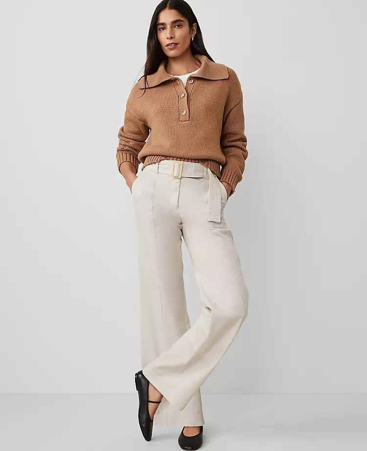 Weekend Collection Belted Utility Pant