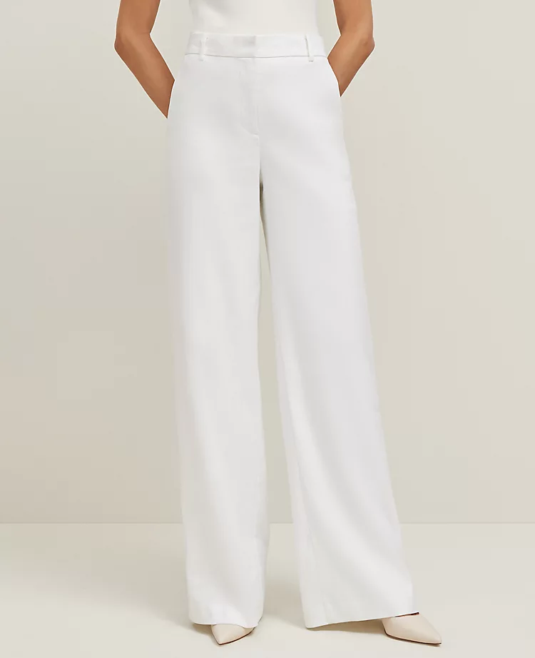 The Wide-Leg Pant in Linen Blend