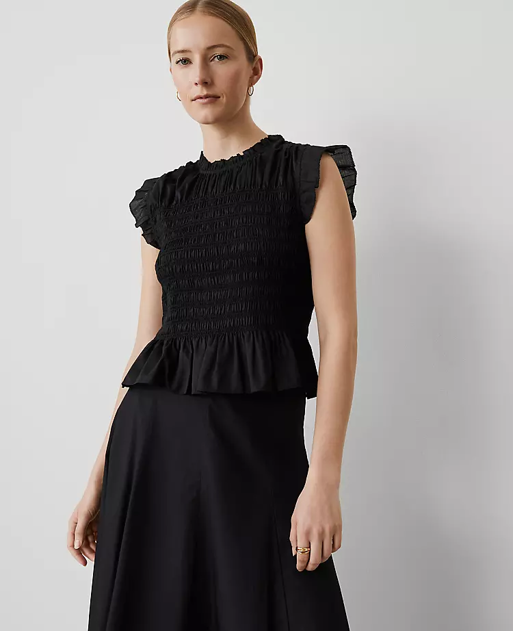 Smocked Ruffled Top