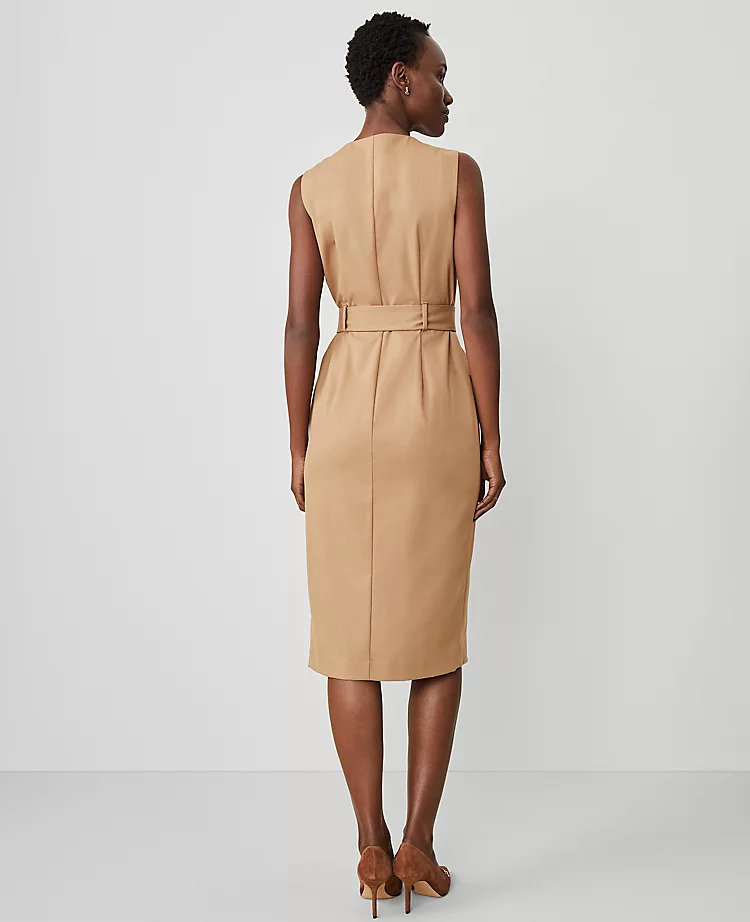 The Wrap Sheath Dress in Seasonless Stretch