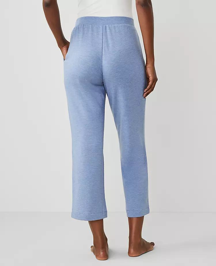 Heathered Wide-Leg Lounge Pant