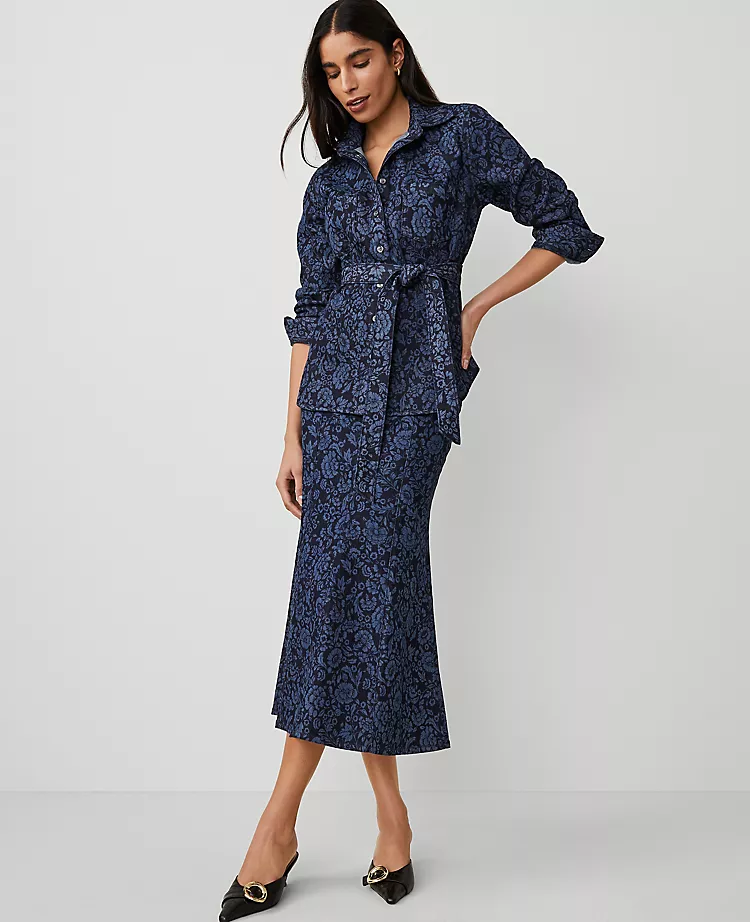 5084-Petite-Floral-Flared-Denim-Shirt-4.webp Petite Floral Flared Denim Shirt