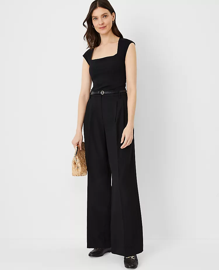The Pleated Wide-Leg Pant