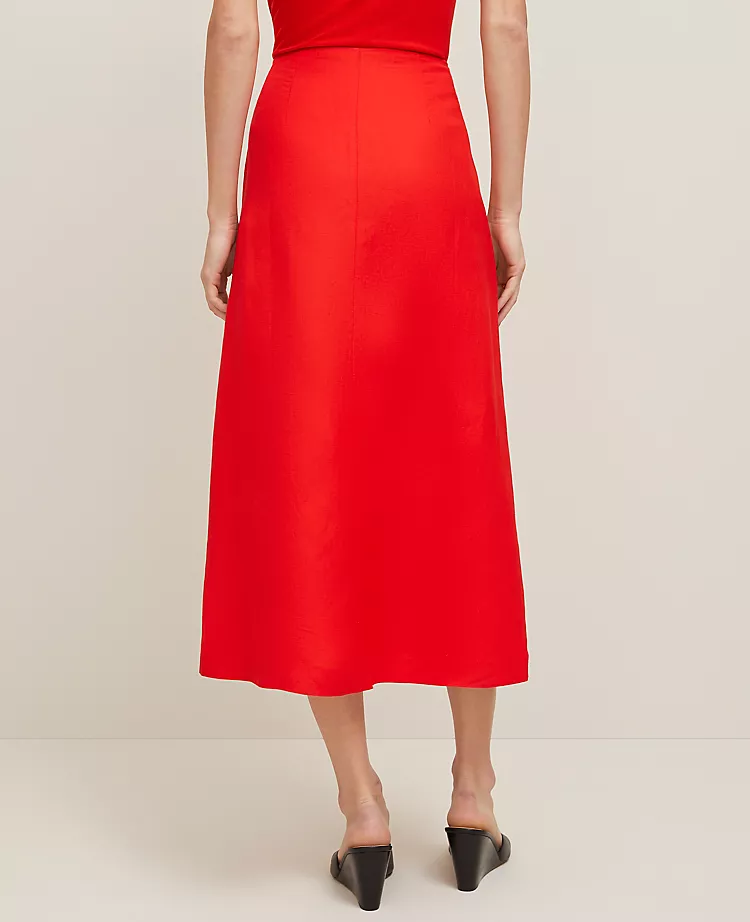 5693-Linen-Blend-Button-Front-Skirt-3.webp Linen Blend Button Front Skirt