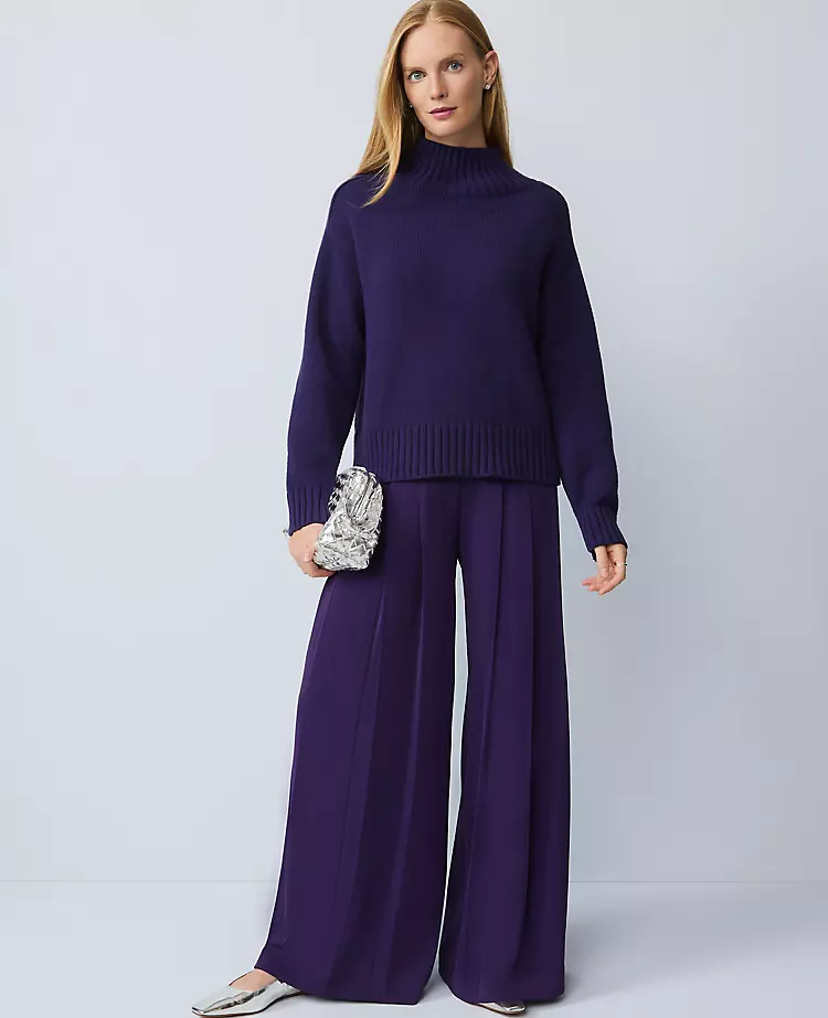 The Triple Pleat Palazzo Pant