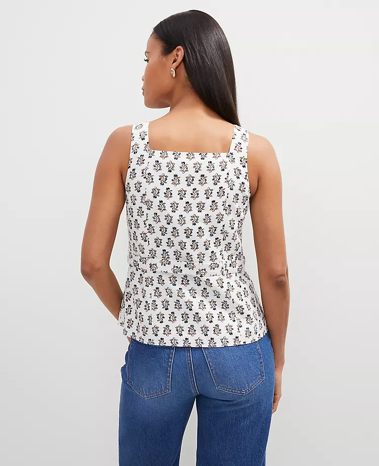 5908-Floral-Linen-Blend-Tie-Waist-Top-2.webp Floral Linen Blend Tie Waist Top