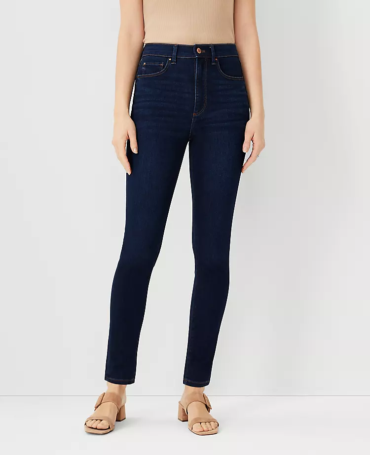 Petite Sculpting Pocket Highest Rise Skinny Jeans in Classic Dark Indigo Wash
