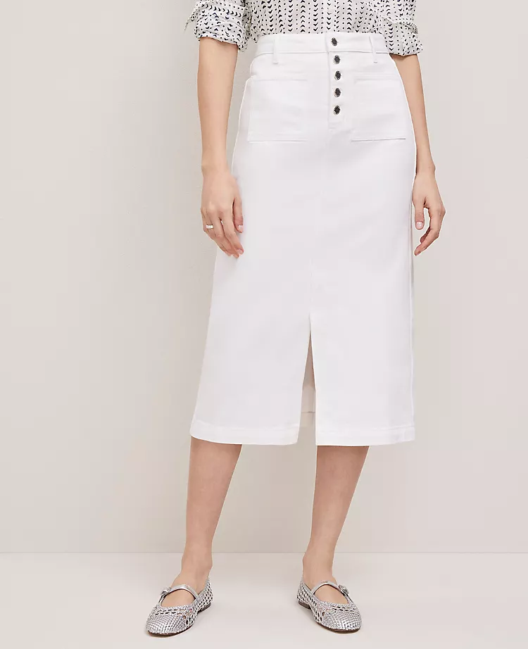 Weekend Collection Denim Midi Skirt