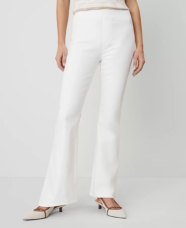 The Petite Pull-On Flare Jean &mdash; Curvy Fit