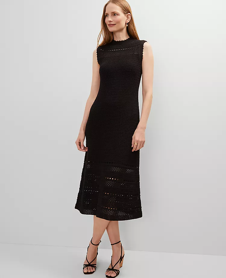 Crochet Midi Dress