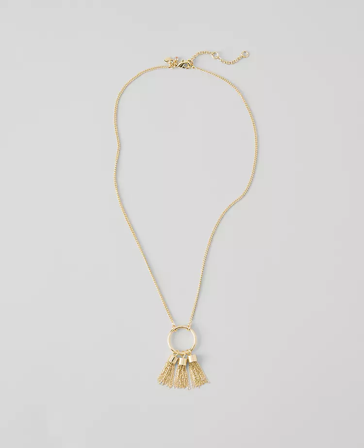Triple Tassel Necklace