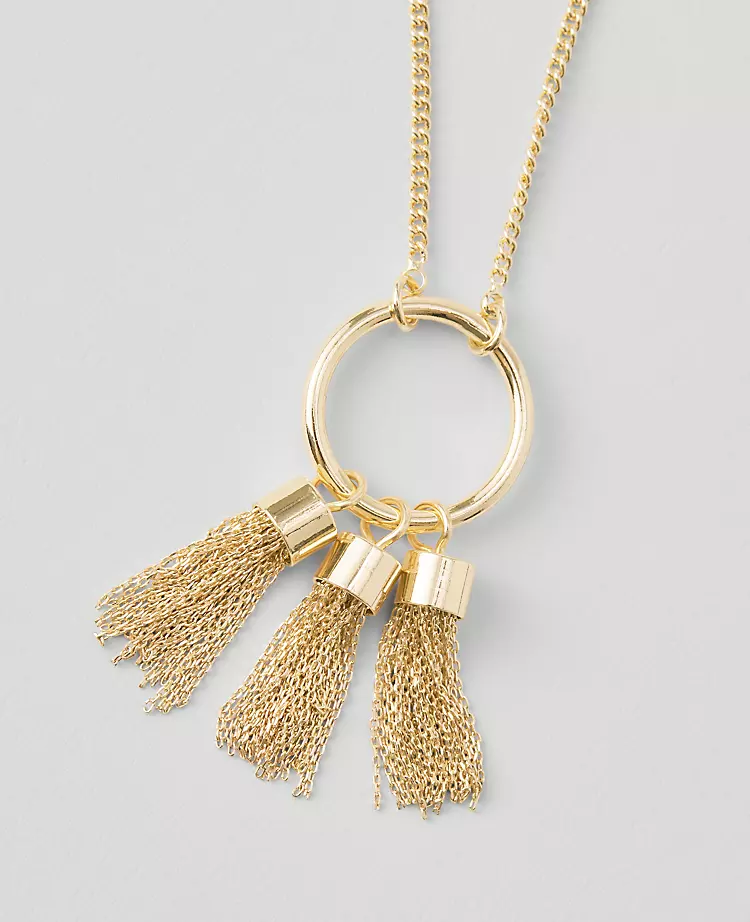 Triple Tassel Necklace