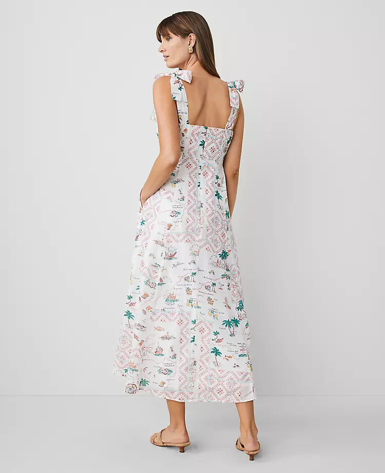 6404-Map-Print-Flare-Dress-2.webp Map Print Flare Dress
