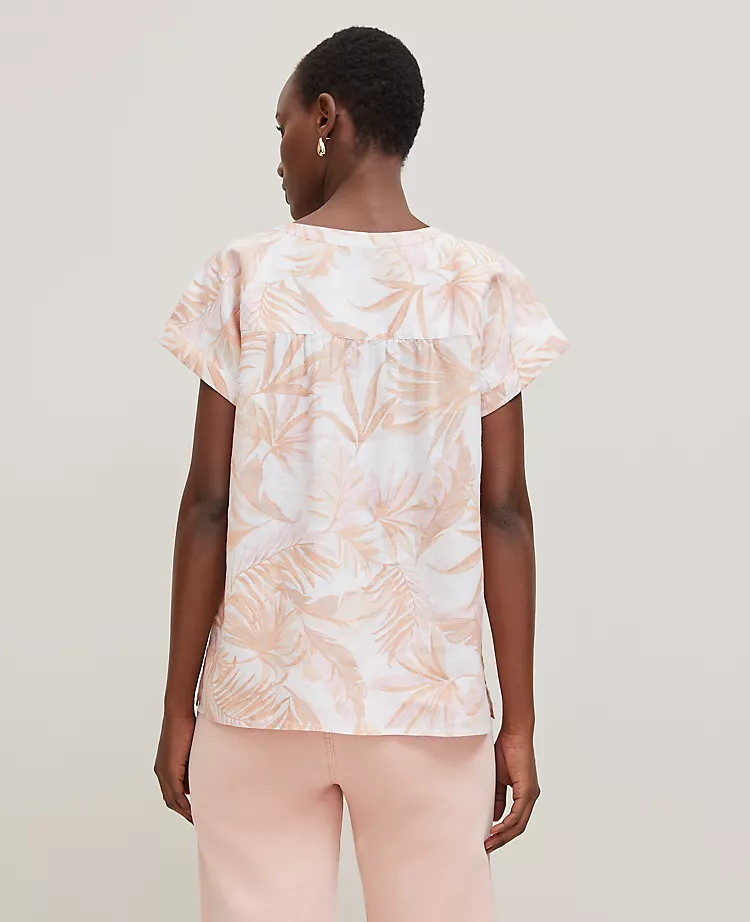 Floral Cutout Linen Popover