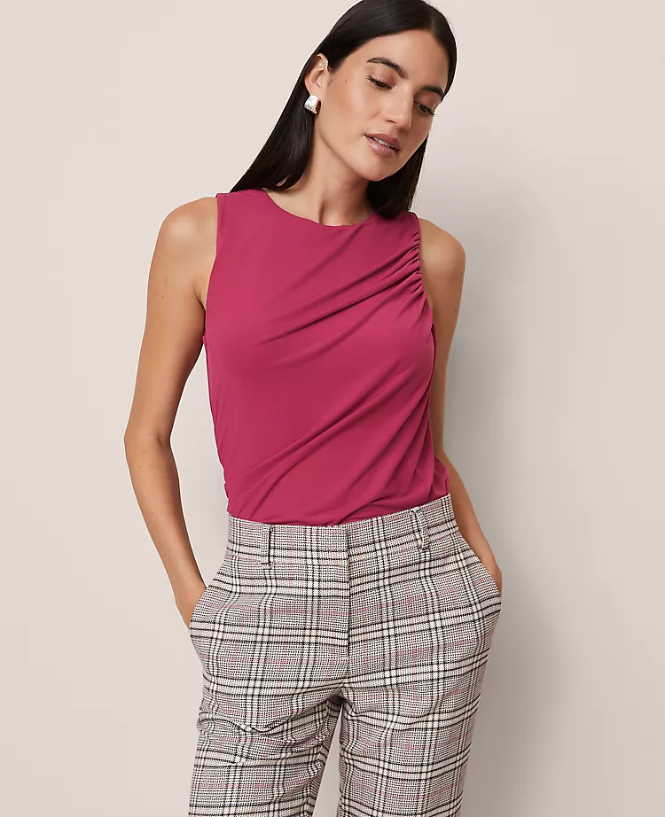 Draped Sleeveless Top