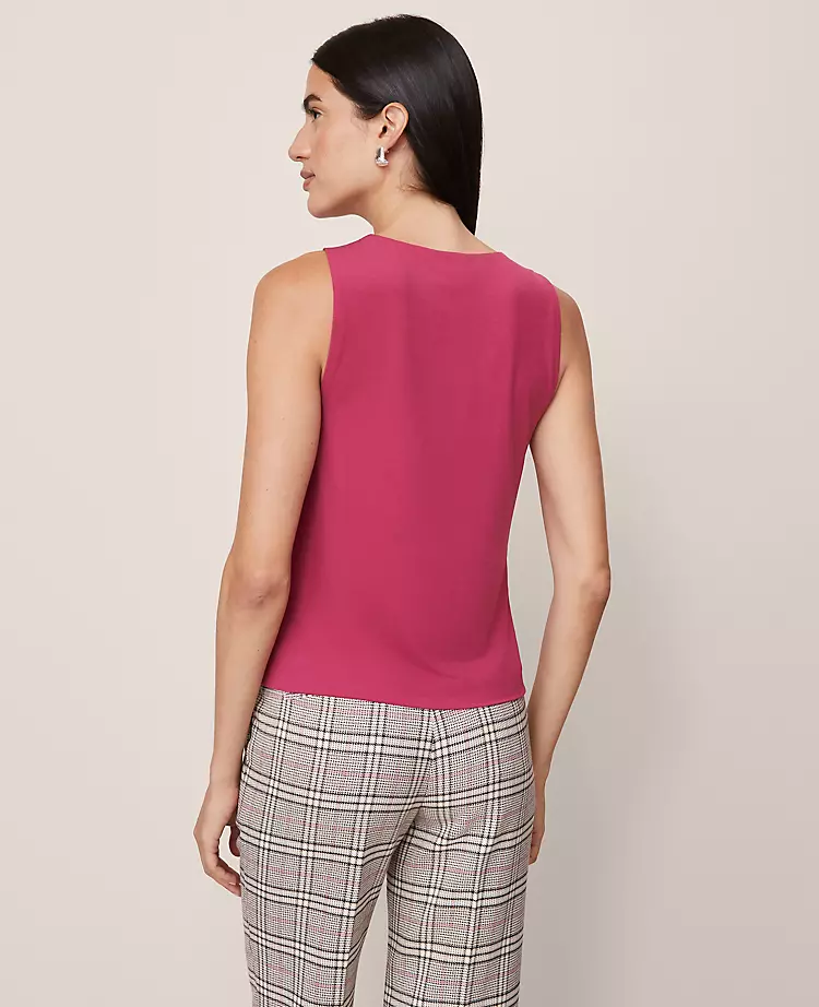 Draped Sleeveless Top