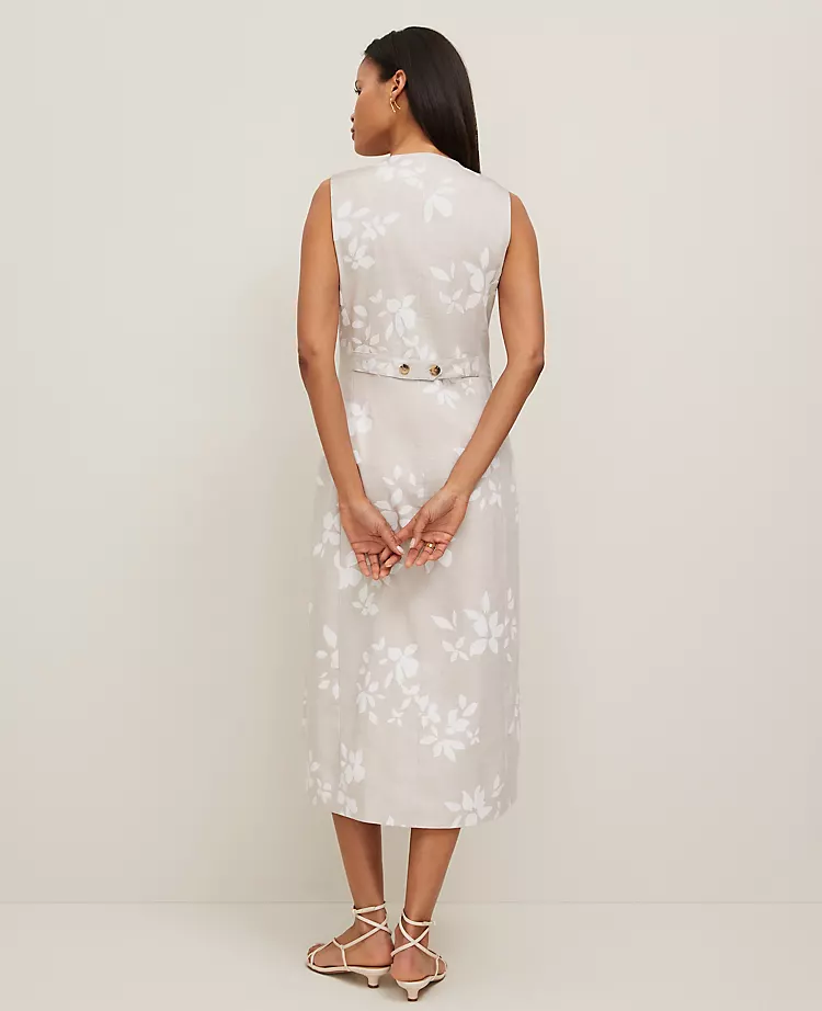 Floral V-Neck Shirtdress