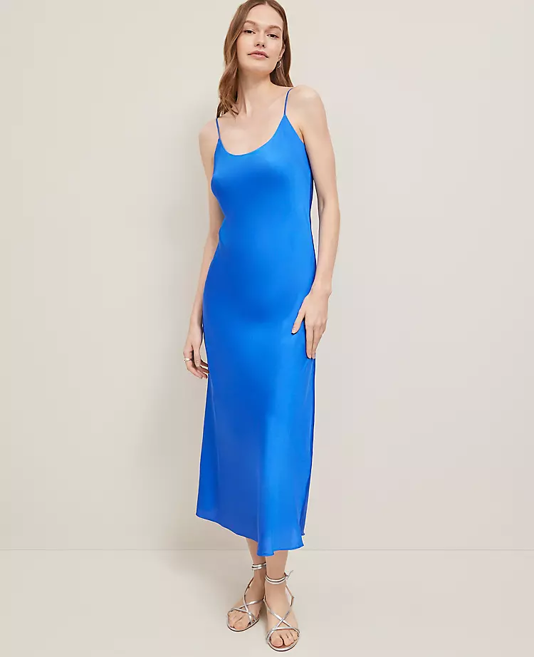 Petite Satin Slip Dress