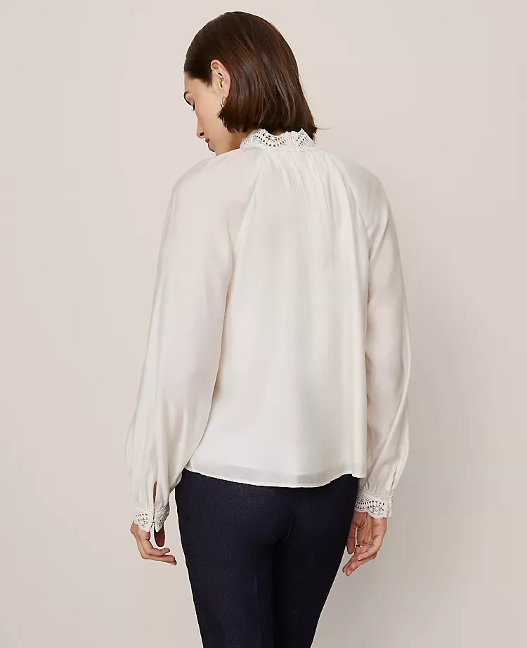 Lace Trim Blouse