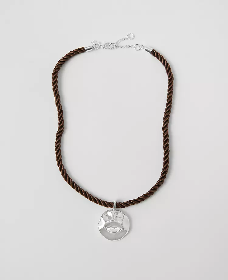 Metal Rope Pendant Necklace