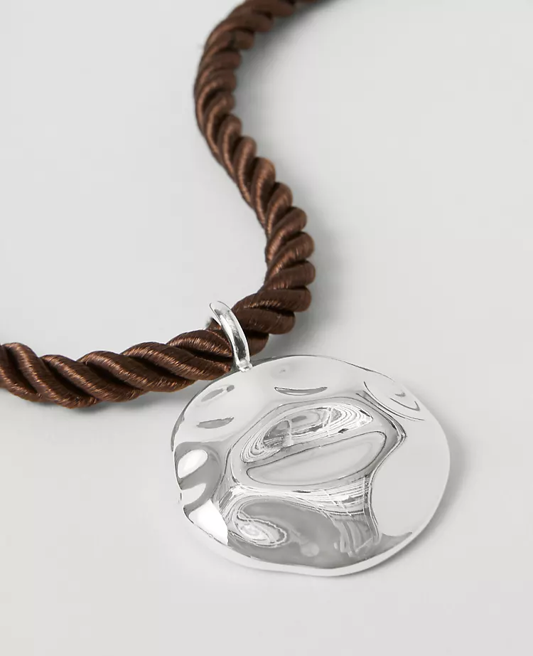 Metal Rope Pendant Necklace