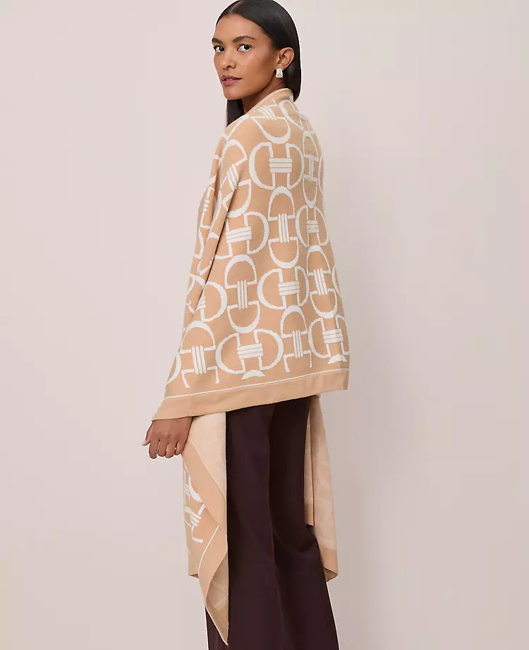 Chain Link Print Wrap Scarf