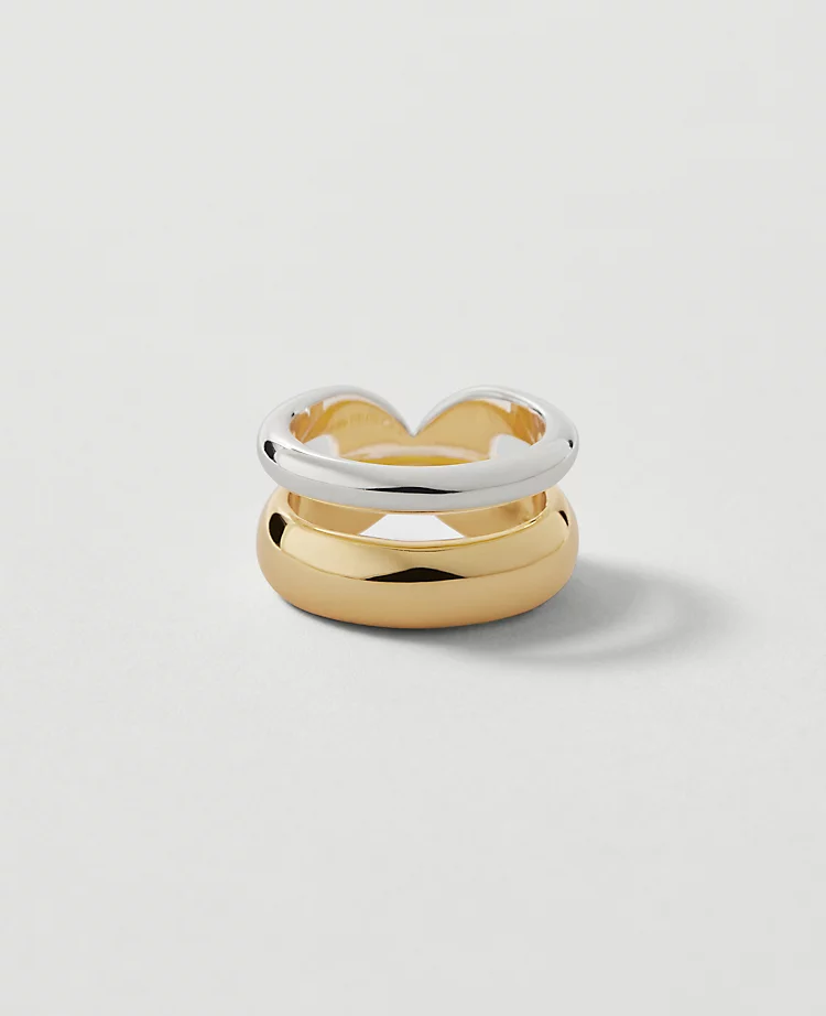 Mixed Metal Double Ring