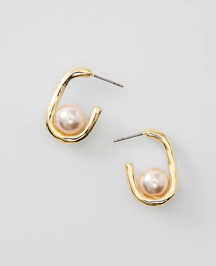 Pearlized Drop Earrings
