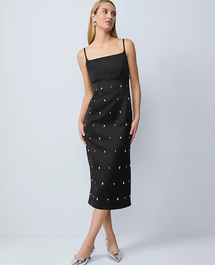 Satin Sheath Dress