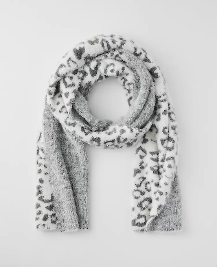 Leopard Print Blanket Scarf