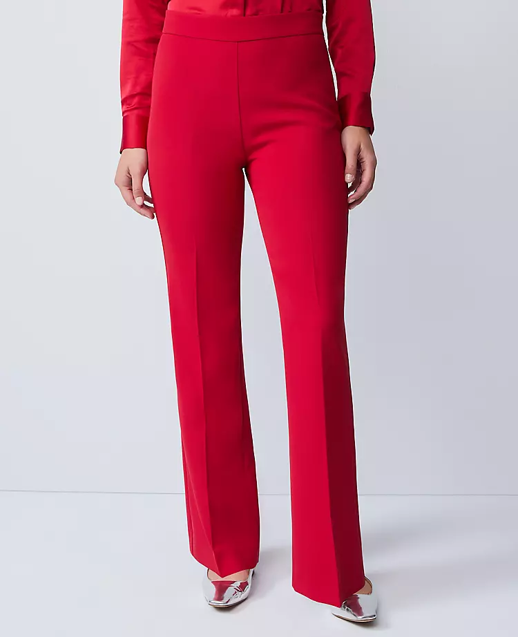 The Petite Flare Trouser in Fluid Crepe