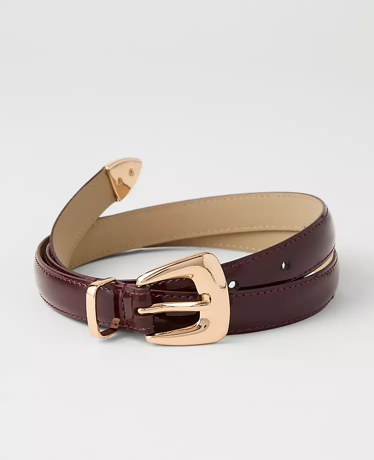 Patent Square Buckle Belt