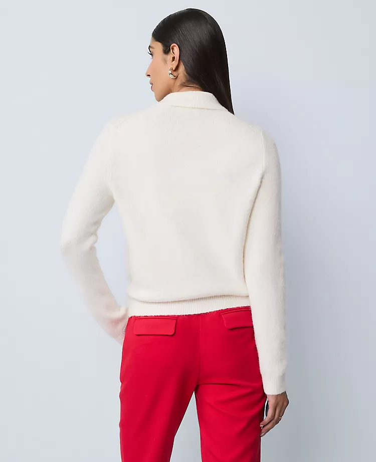Petite Embellished Collared Cardigan
